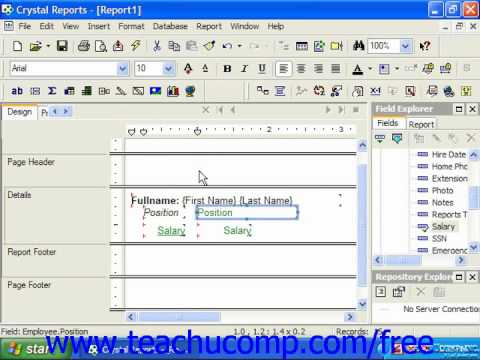 Crystal reports tutorial for beginners pdf